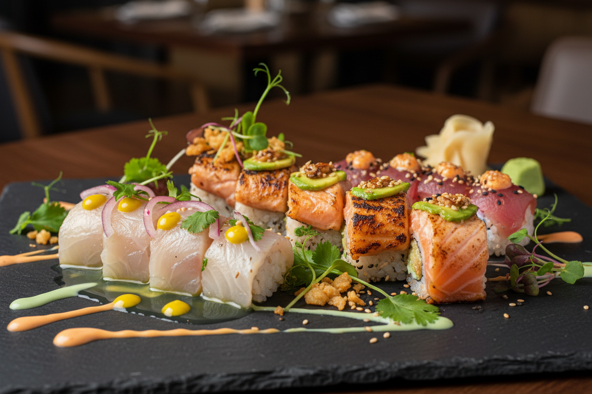 sushi nikkei acevichado y flambeados